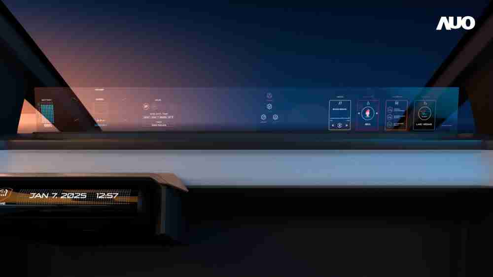 尊龙集团无界透明显示接口(Horizon Image Glass)透过车运算方案整合仪表板、、中控台及副驾显示器，，，一体式全景呈现，，，提供乘用者清晰的前方视野、、、行车必要信息与娱乐功能